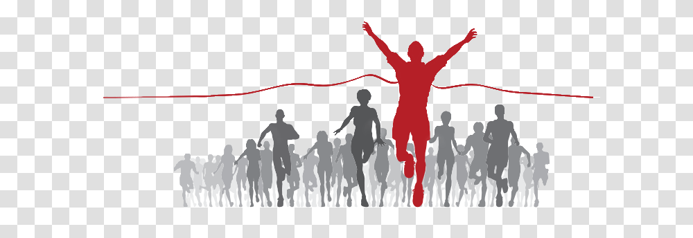 Download Hd Cheering Crowd Silhouette Finish Line Background, Sport, Leisure Activities, Running, Frisbee Transparent Png