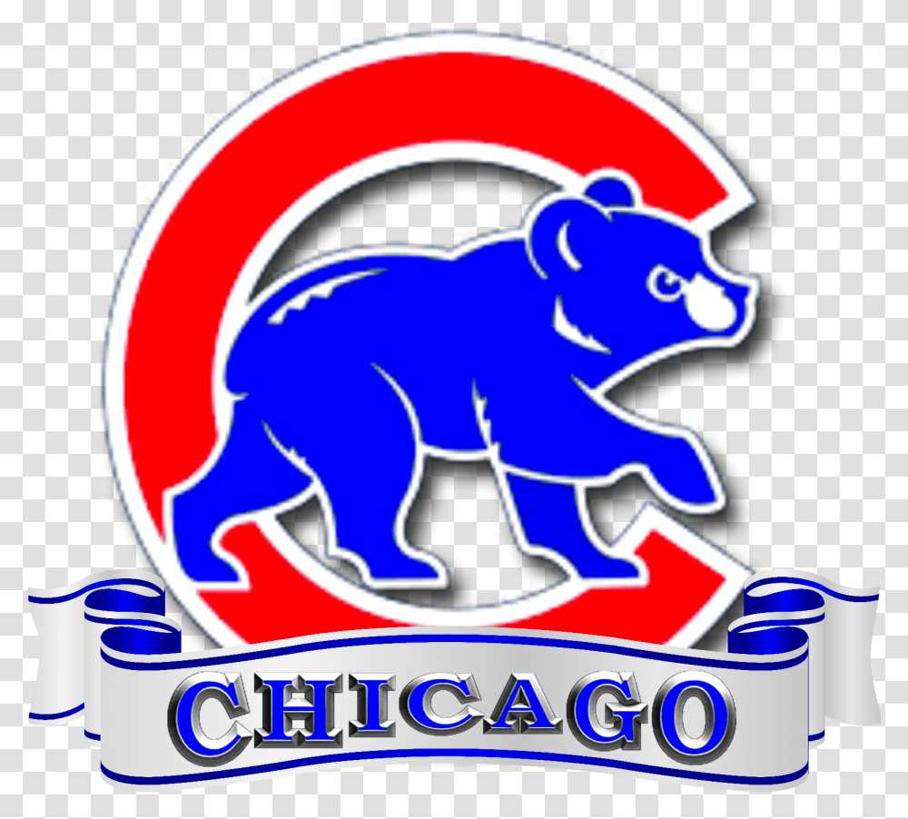 Download Hd Chicago Cubs Logo Baseball Chicago Cubs Logo, Wildlife, Animal, Mammal, Poster Transparent Png