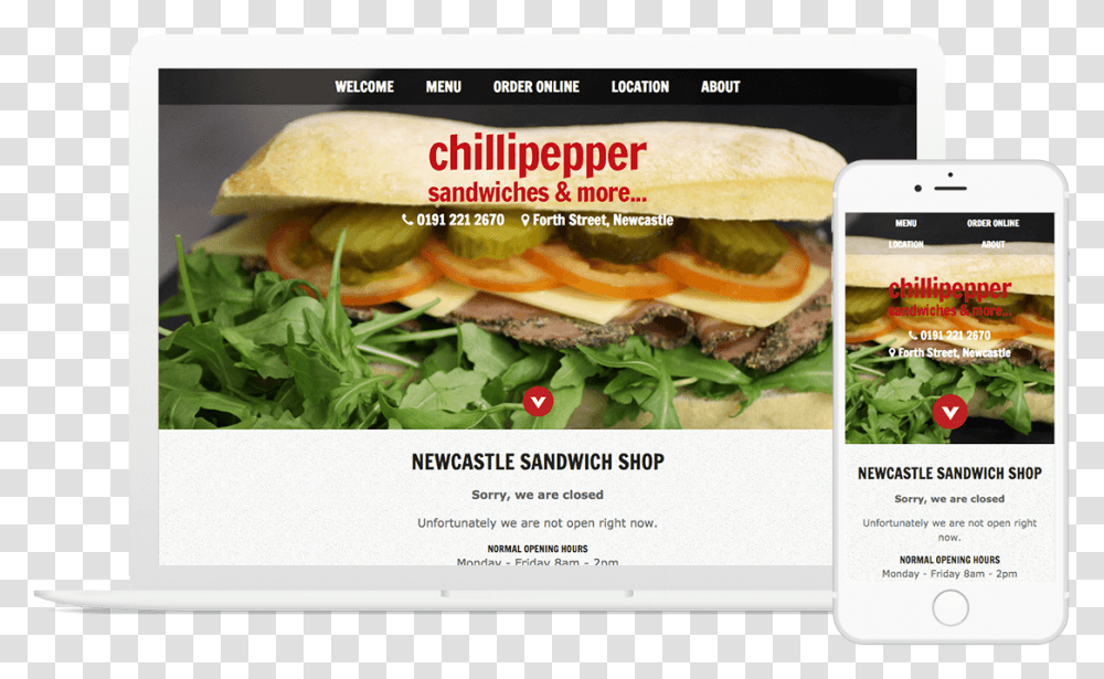 Download Hd Chilli Pepper Sandwiches Banner, Burger, Food, Text, Advertisement Transparent Png