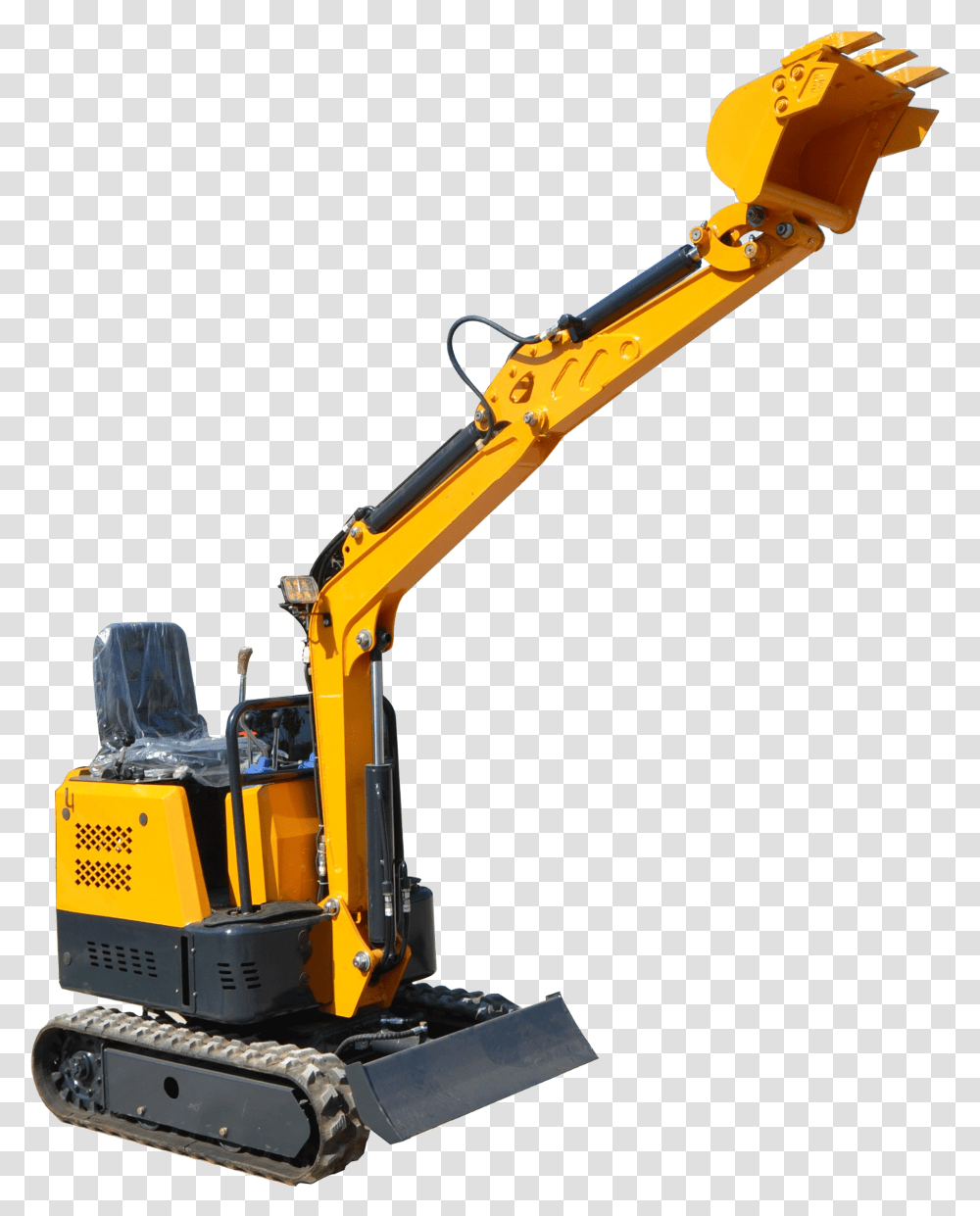Download Hd Chinese Brand Heracles New Style Bucket Crane, Bulldozer, Tractor, Vehicle, Transportation Transparent Png