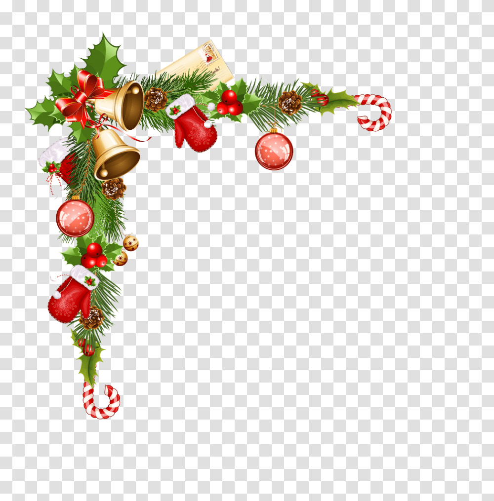 Download Hd Christmas Border File Clip Art Christmas Border, Text, Number, Symbol, Wreath Transparent Png