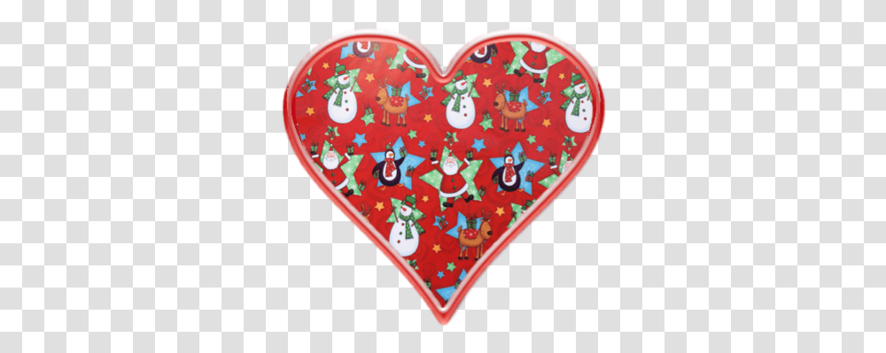 Download Hd Christmas Clipart Heart Christmas Hearts Clip Santa Claus, Rug, Applique Transparent Png