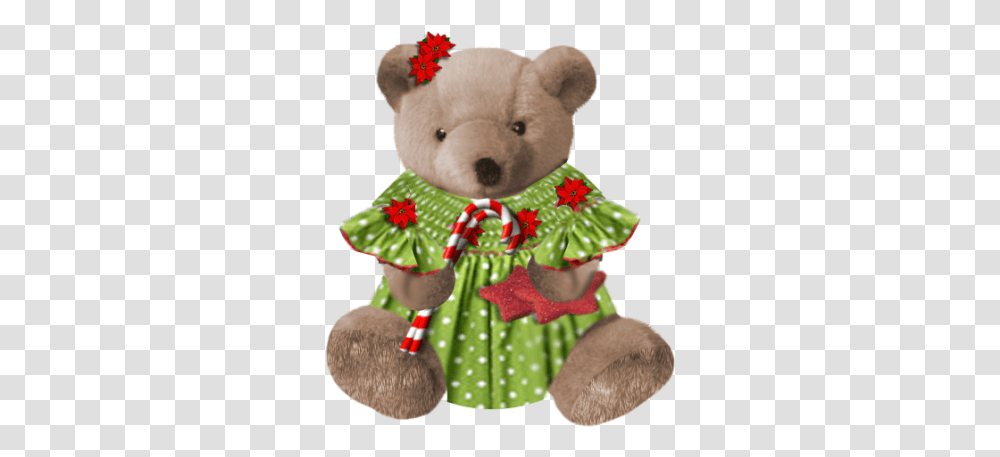Download Hd Christmas Teddy Bears From Teddy Bear, Toy, Plush Transparent Png