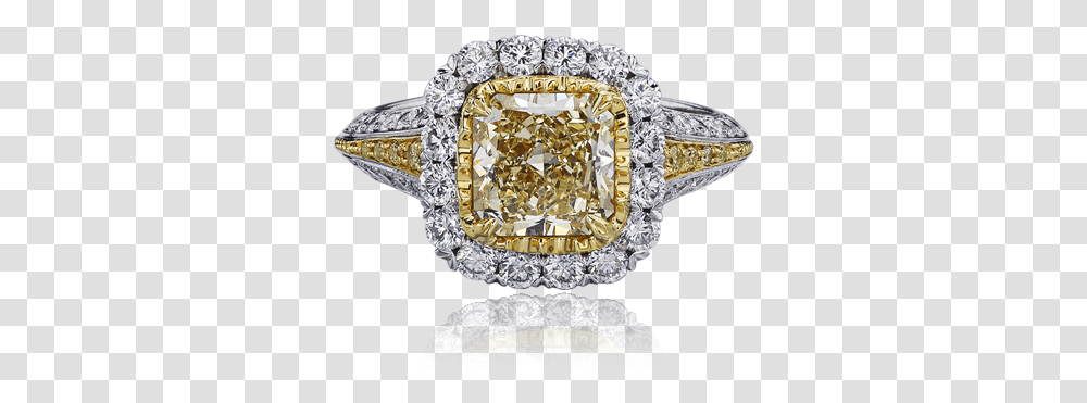 Download Hd Christopher Designs Ring With Fancy Light Yellow Engagement Ring, Diamond, Gemstone, Jewelry, Accessories Transparent Png