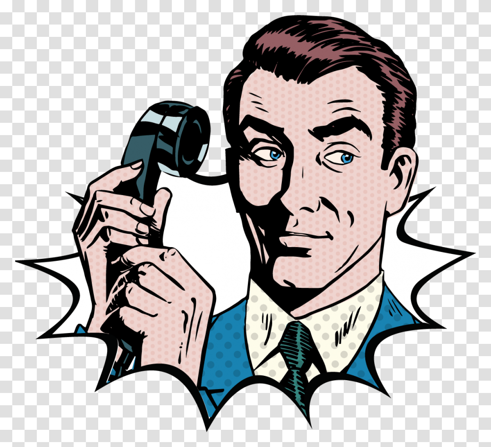 Download Hd Cio It Director Fresh Intranet Chops Away Man On The Phone Cartoon, Person, Crowd, Photography, Tool Transparent Png