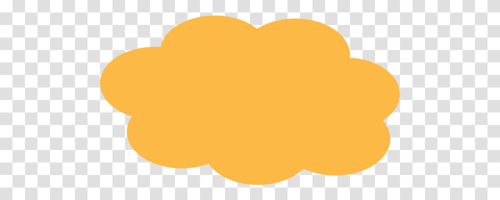 Download Hd Cloud Clip Art Orange Orange Cloud Clipart, Heart, Baseball Cap, Hat, Clothing Transparent Png