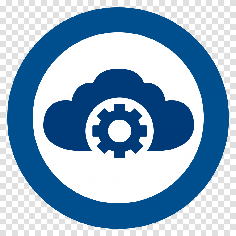 Download Hd Cloud Icon Dark No Txt Services On Cloud Icon, Logo, Symbol, Electronics, Badge Transparent Png