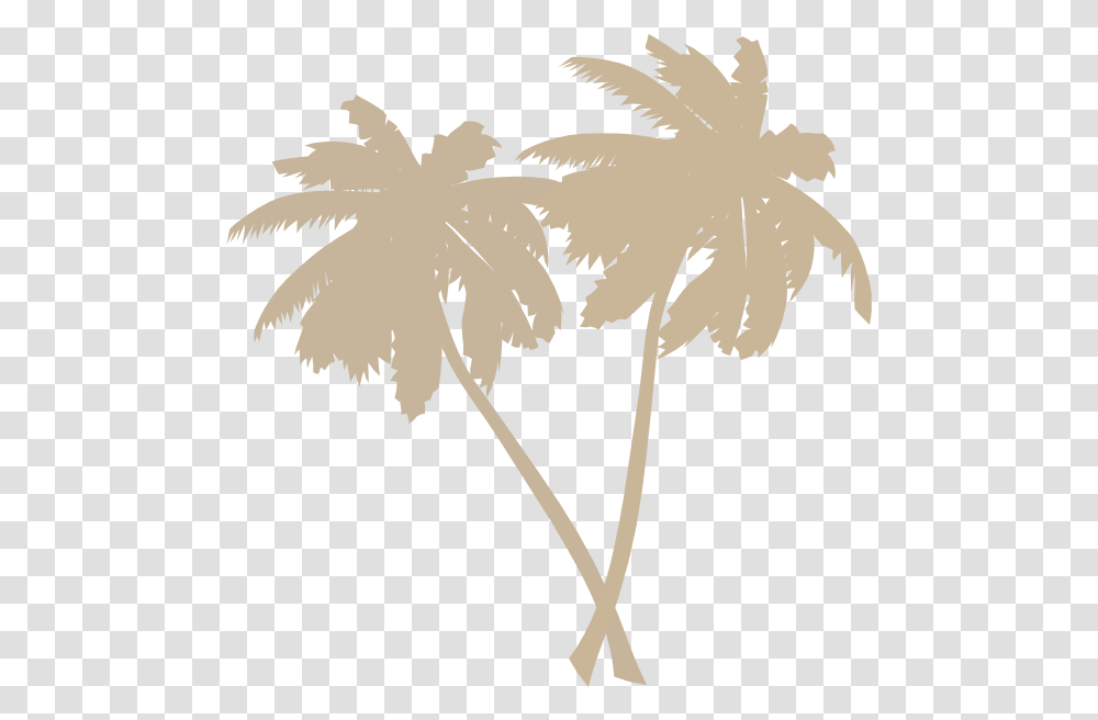 Download Hd Coconut Tree Black Image Vector Palm Tree, Leaf, Plant, Stencil, Silhouette Transparent Png