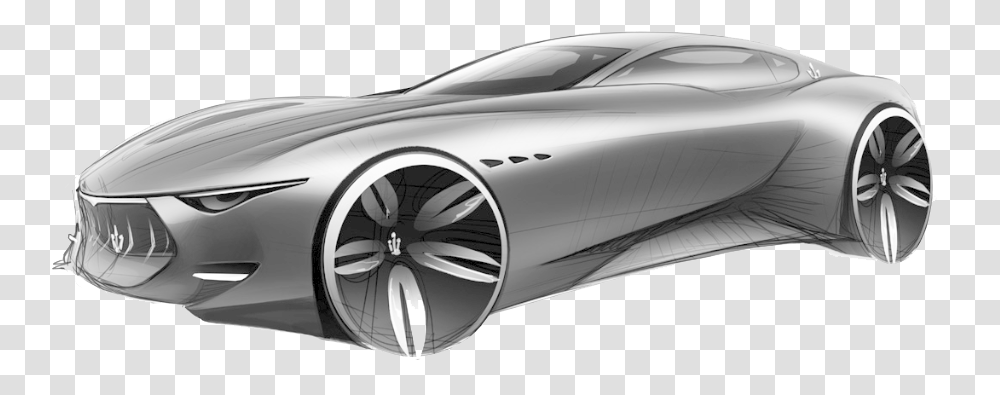 Download Hd Concept Car Clipart Maserati Concept Maserati Alfieri, Vehicle, Transportation, Sports Car, Bumper Transparent Png
