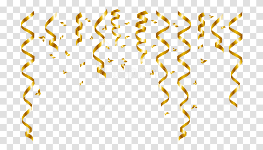 Download Hd Confetti Gold Background Confetti Gold, Text, Paper, Alphabet Transparent Png