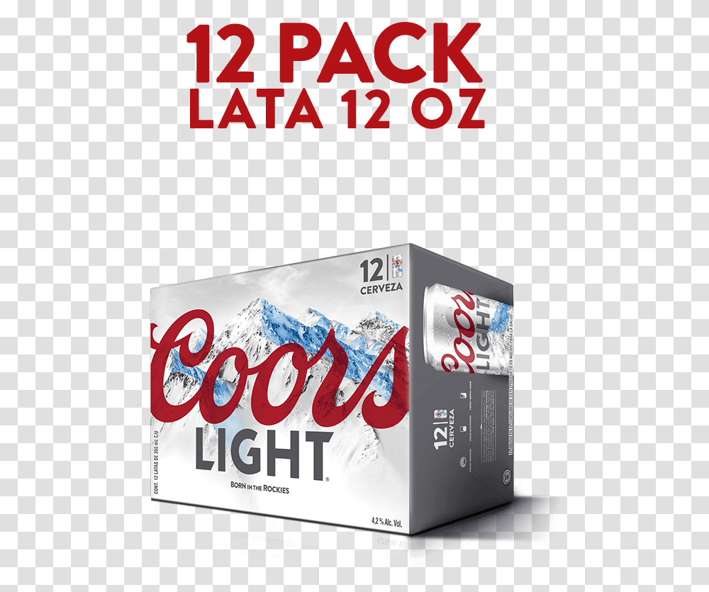 Download Hd Coors 12 Pack Lata Caja De Coors Light, Coke, Beverage, Coca, Drink Transparent Png