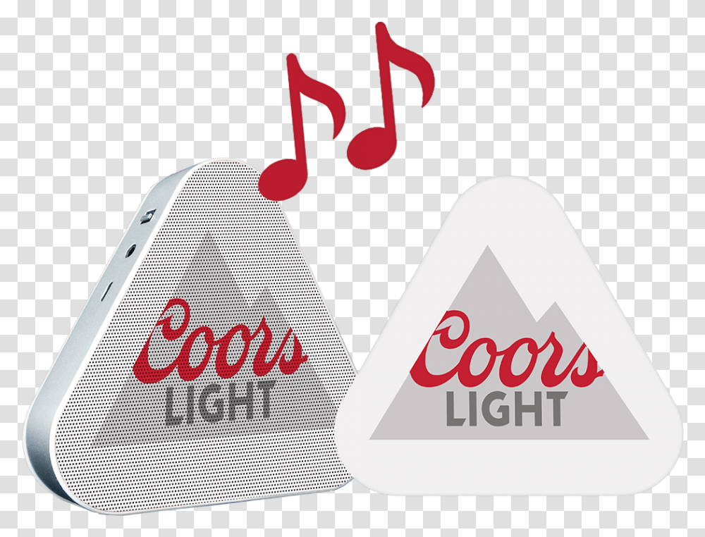 Download Hd Coors Light Bluetooth Speaker Speakers Coors Light Bluetooth Speakers, Label, Text, Cowbell, Plectrum Transparent Png