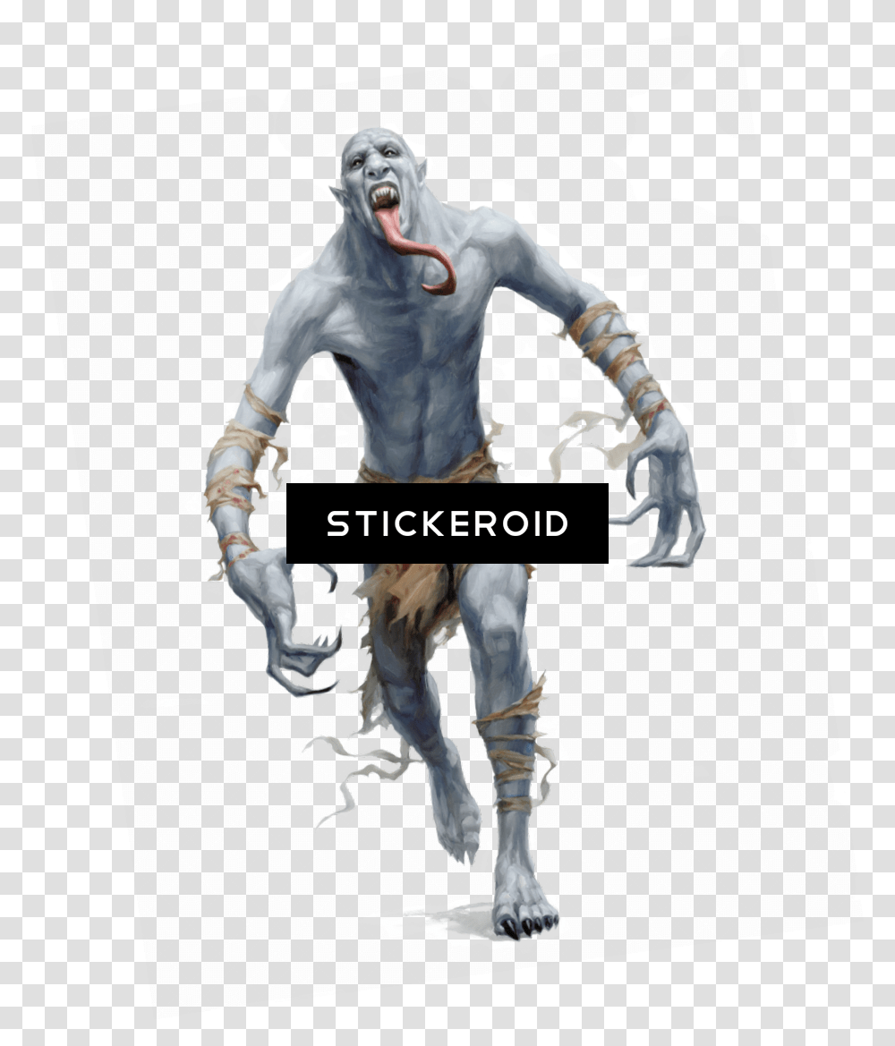 Download Hd Creatures Fantasy Dungeons And Dragons Ghoul Pathfinder, Person, Ninja, Poster, Advertisement Transparent Png