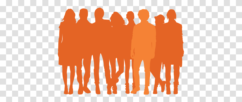 Download Hd Crowds Orange People Clipart, Poster, Advertisement, Chess, Game Transparent Png