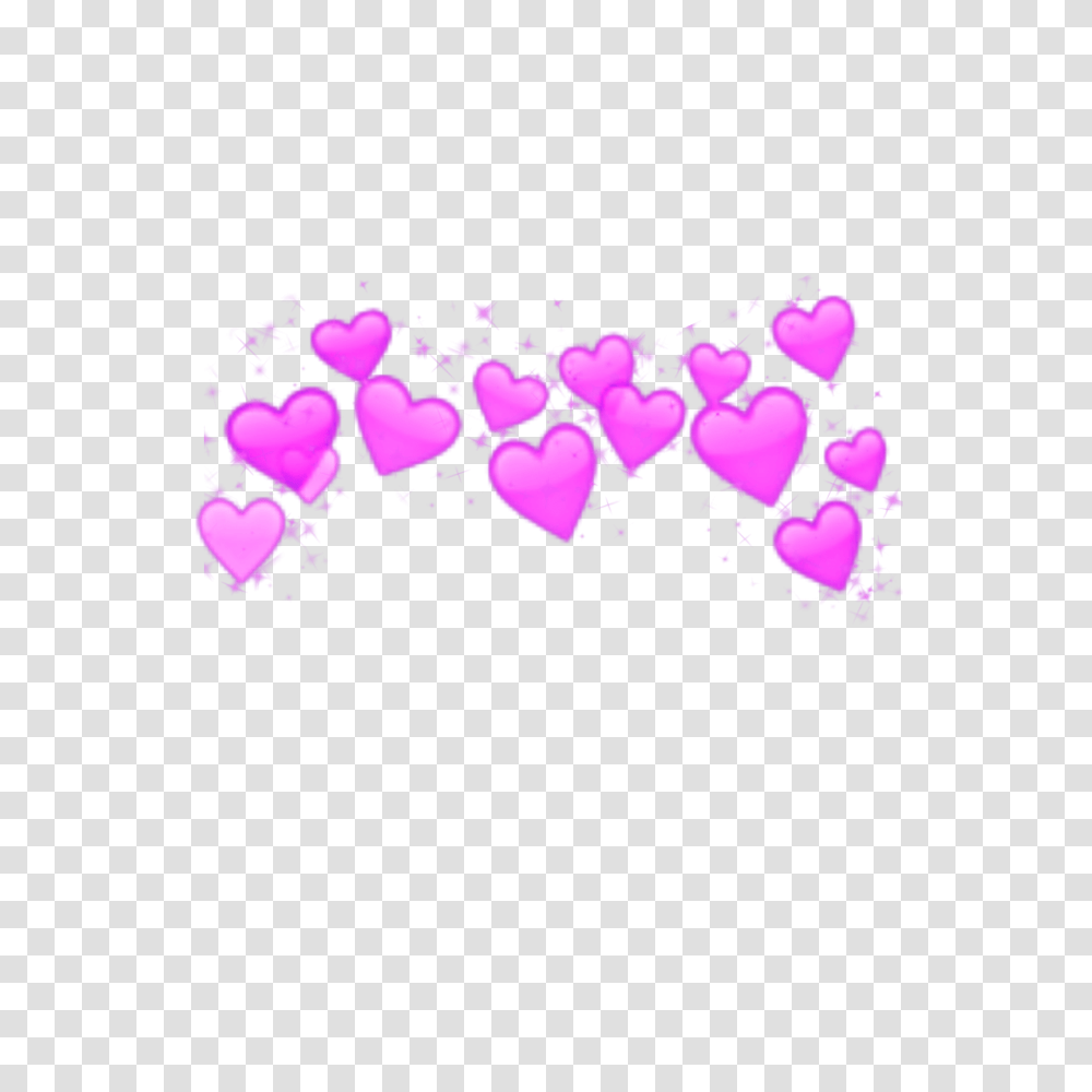 Download Hd Crown Heart Hearts Emoji Emojis Splash Crown Cute, Petal, Flower, Plant, Blossom Transparent Png