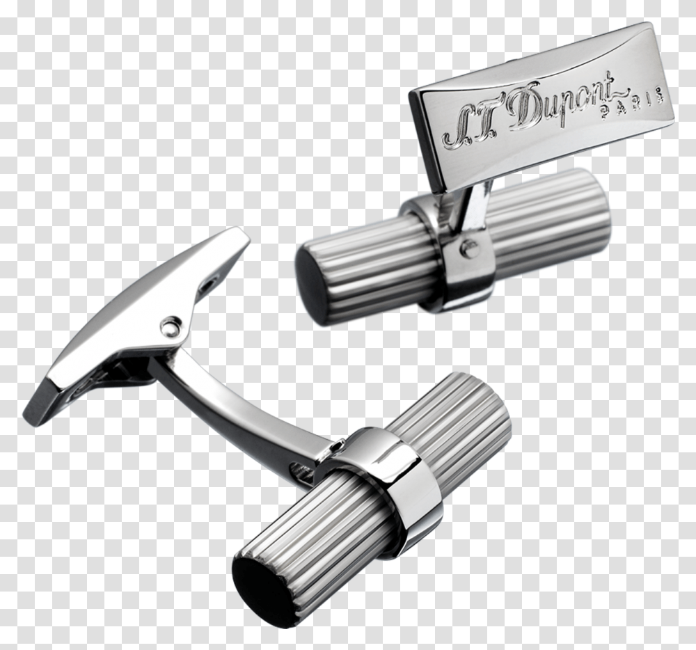 Download Hd Cufflinks Batton Vertical Line Palladium Cufflinks, Tool, Sink Faucet, Hammer Transparent Png