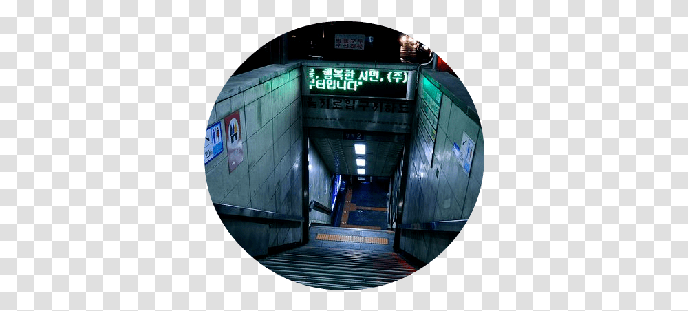 Download Hd Cyberpunk Aesthetic Grunge Subway Aesthetic Sasuke Wallpaper Iphone, Quake, Staircase, Scoreboard, Lighting Transparent Png