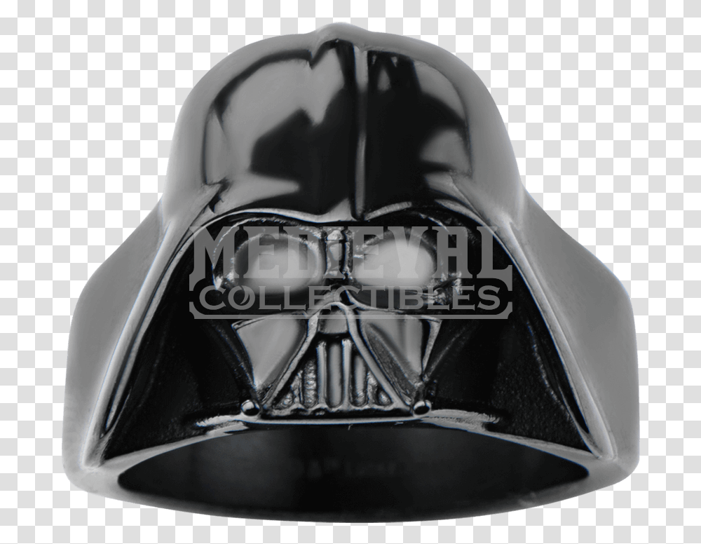 Download Hd Darth Vader Black Large 3d Helmet Ring Star, Clothing, Apparel, Symbol, Logo Transparent Png