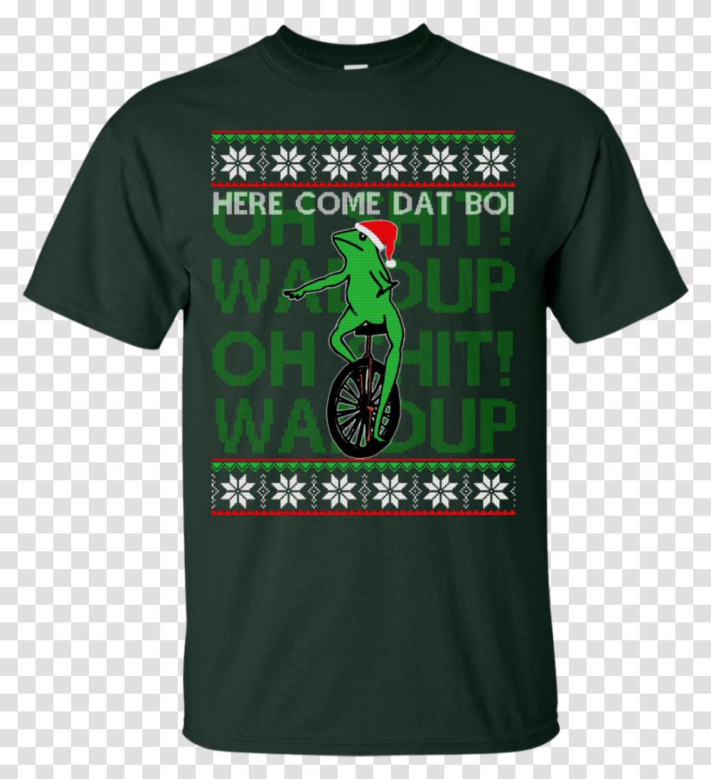 Download Hd Dat Boi Christmas Sweater Active Shirt, Clothing, Apparel, T-Shirt, Sleeve Transparent Png