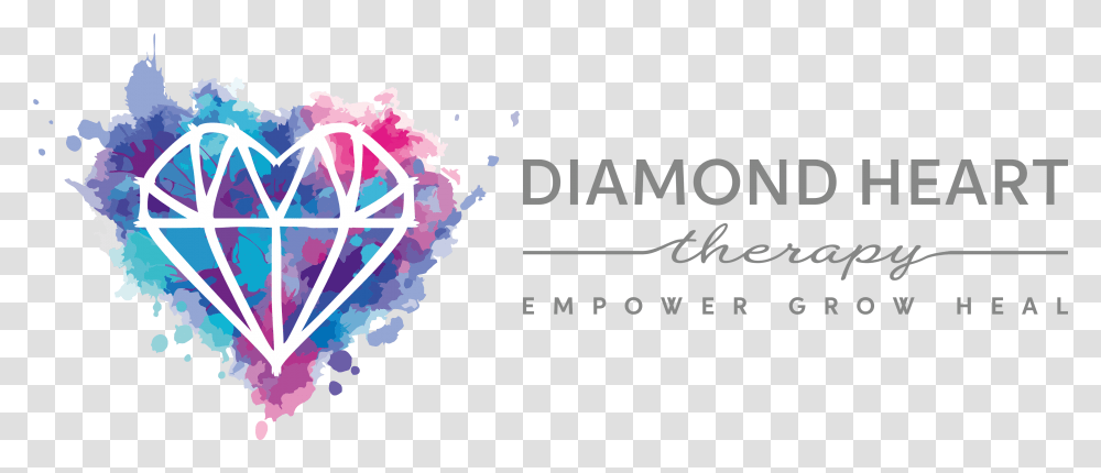 Download Hd Diamond Heart Therapy Diamond Heart Logo Design Diamond Heart Logo, Graphics, Floral Design, Pattern, Plant Transparent Png