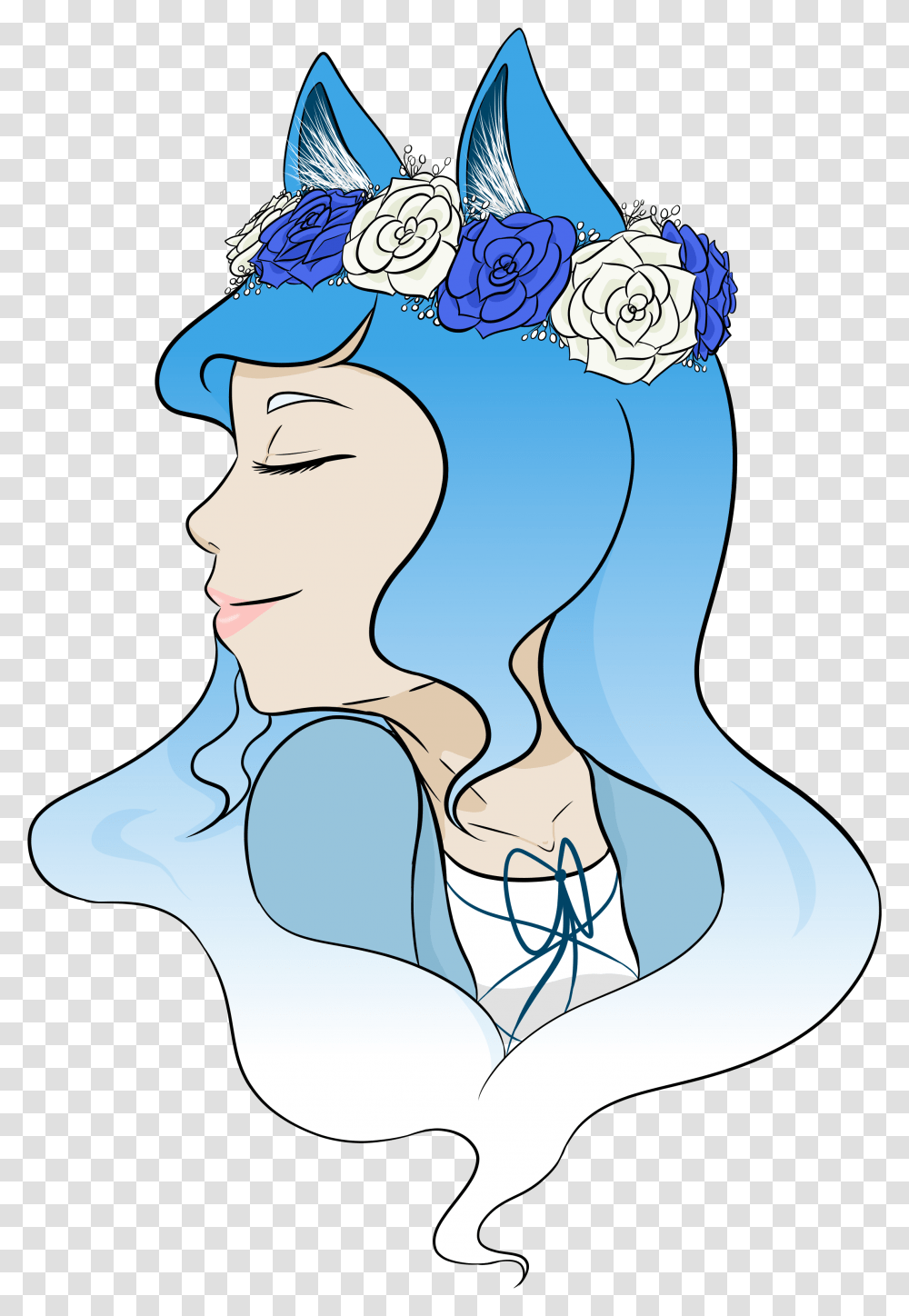 Download Hd Diana Flower Crown Cartoon Cartoon, Clothing, Graphics, Drawing, Outdoors Transparent Png