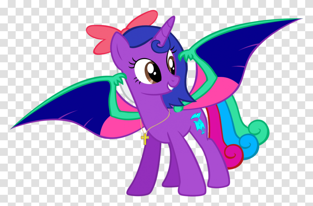 Download Hd Dino Shining Heart And Her Pterodactyl Wings By Mlp Dino Shining Heart, Graphics, Purple, Toy, Outdoors Transparent Png