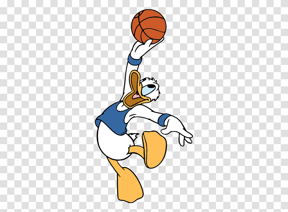 Download Hd Donald Duck Clipart Basketball Donald Duck Donald Duck Cartoon, Doodle, Drawing, Sport, Kicking Transparent Png