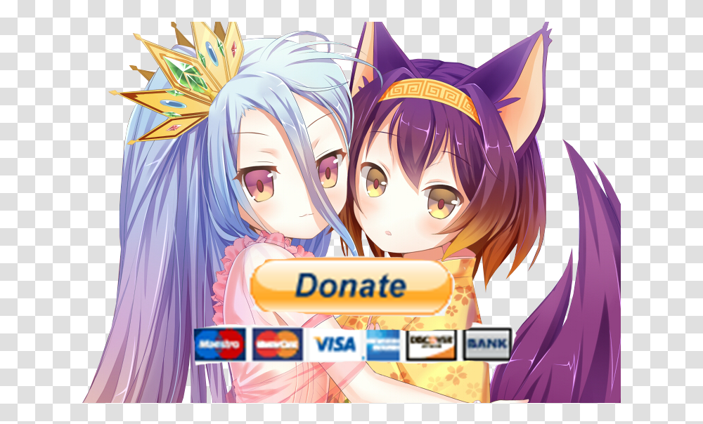 Download Hd Donate To Paypal Link Is Image Bellow Izuna No Hnh Anime No Game No Life, Manga, Comics, Book, Doll Transparent Png