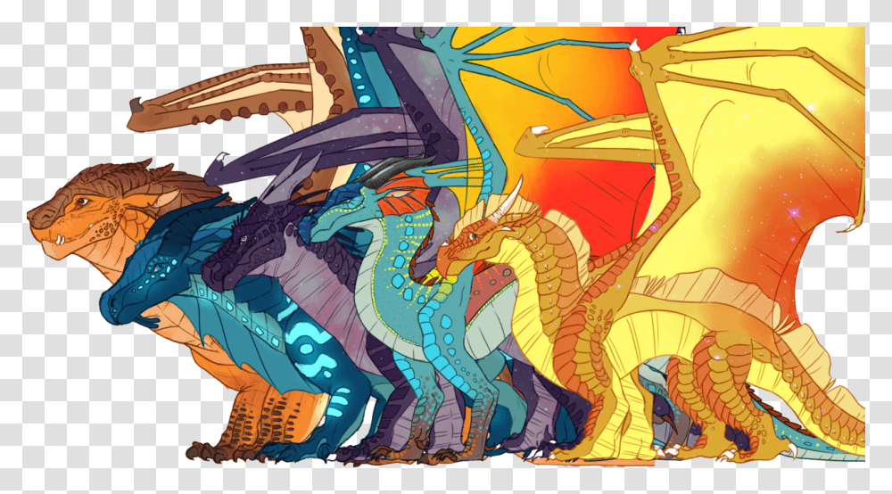 Download Hd Dragonets Of Destiny By Velocirapioca Wings Of Wings Of Fire Dragon Art, Horse, Mammal, Animal Transparent Png