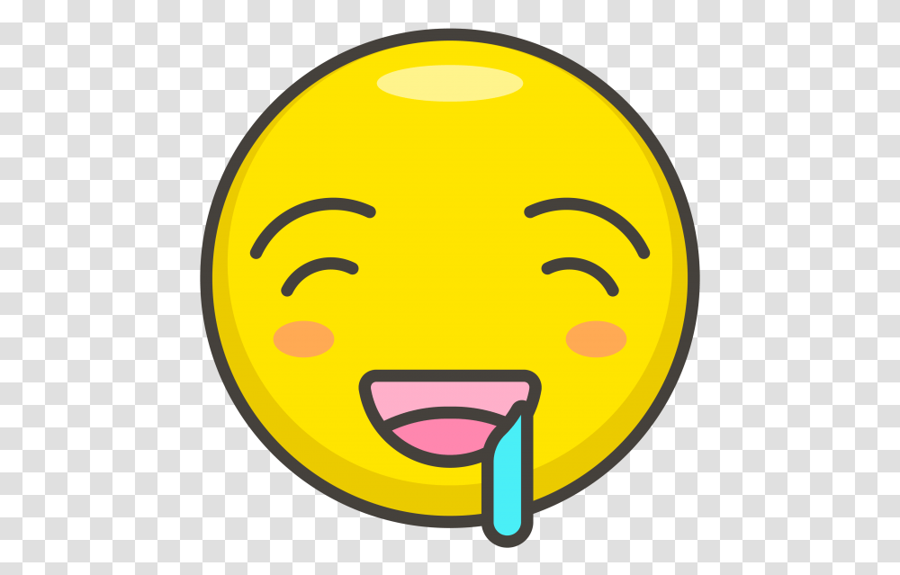 Download Hd Drooling Face Emoji Emoticon, Sphere, Text Transparent Png