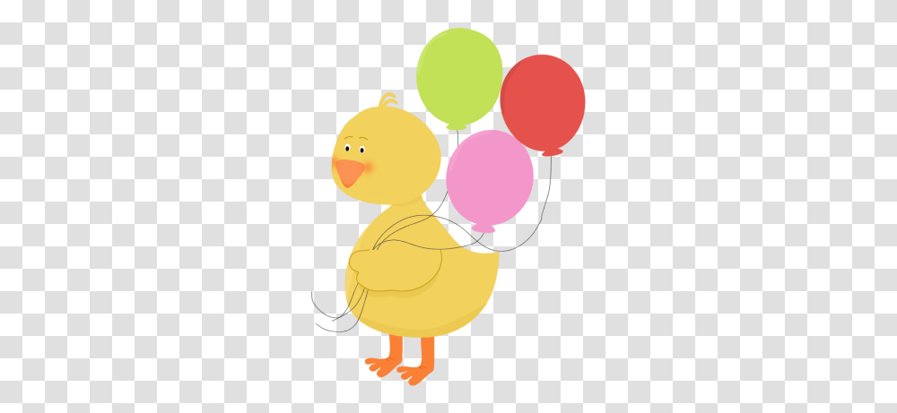 Download Hd Duck With Balloons Animal Holding Balloon Duck With Balloons Clipart, Mammal Transparent Png