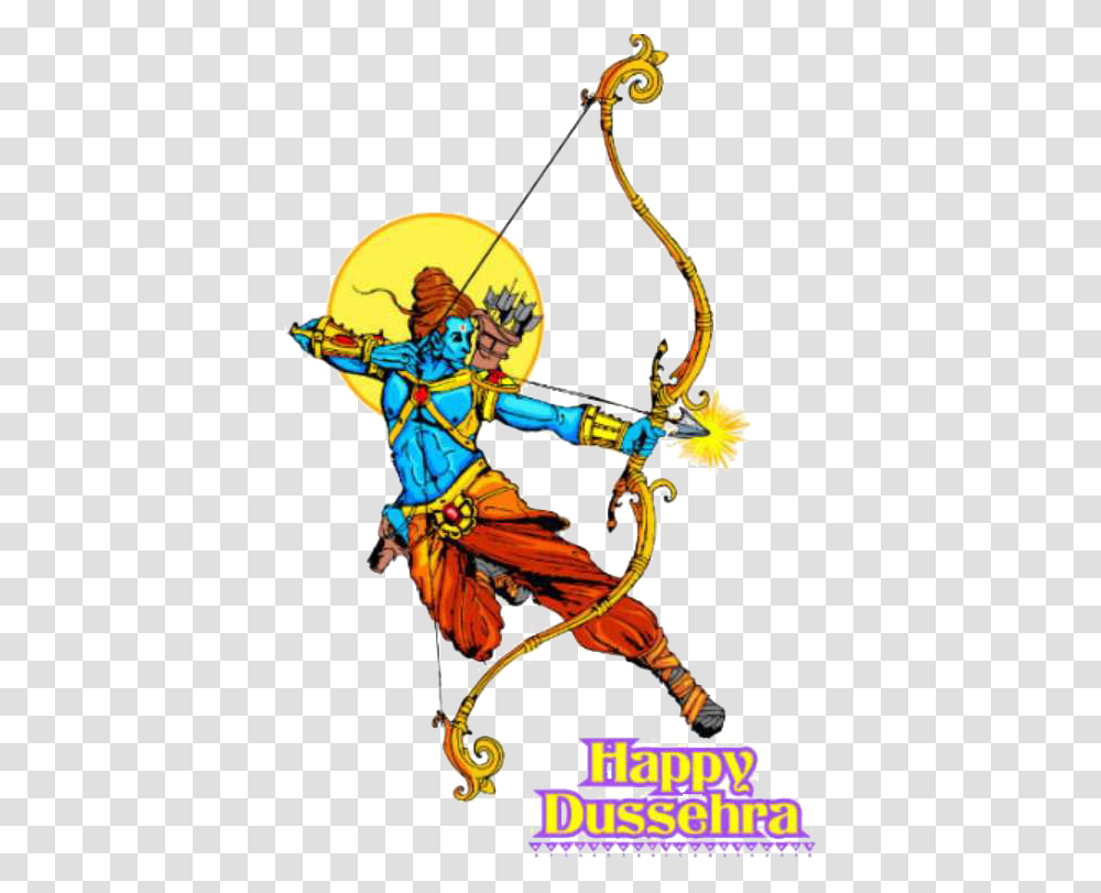 Download Hd Dussehra Image Lord Rama Bow And Arrow Ram Bow And Arrow, Person, Human, Archer, Archery Transparent Png