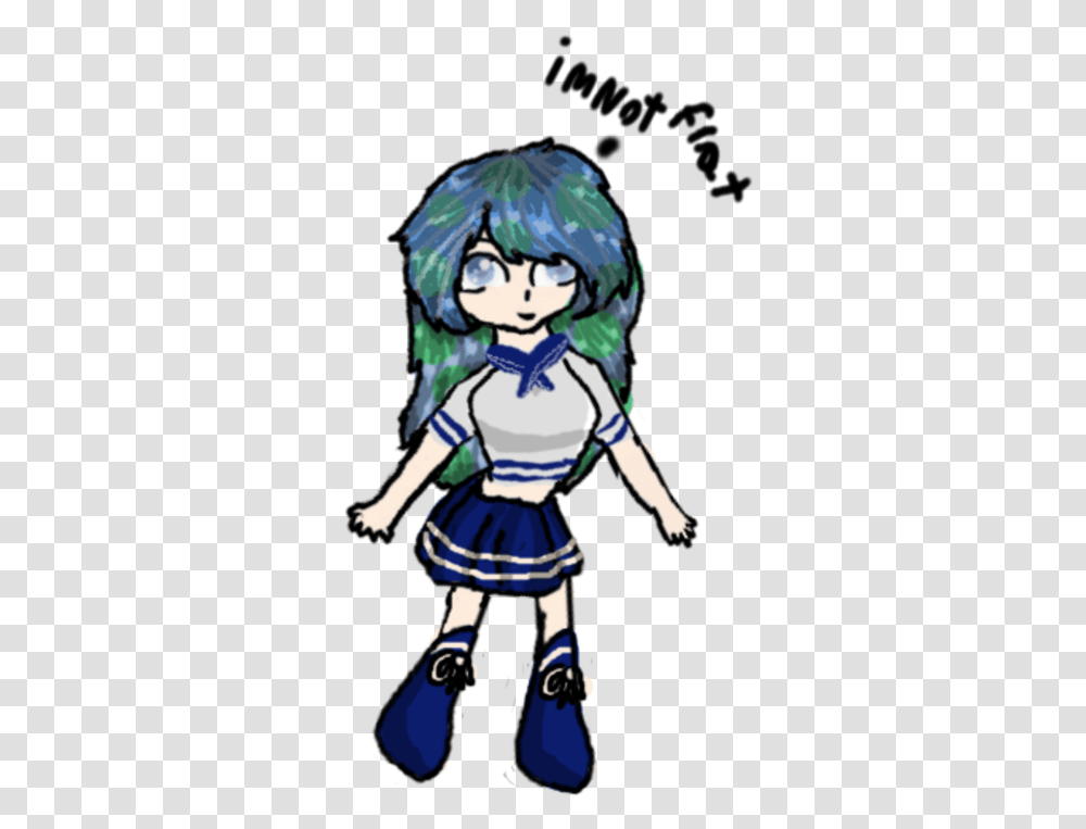 Download Hd Earth Chan Is Not Flat Cartoon Blue Haired Anime Boy With Sword, Costume, Person, Bicycle, Female Transparent Png