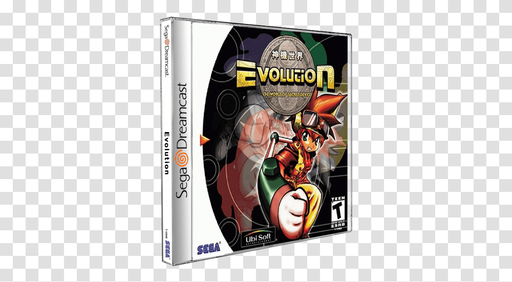 Download Hd Evolution Sega Dreamcast Game Cd Video Games, Disk, Dvd, Book, Person Transparent Png