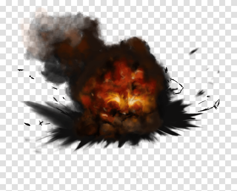 Download Hd Explosion Photo Explosion, Fire, Flame, Bonfire, Art Transparent Png