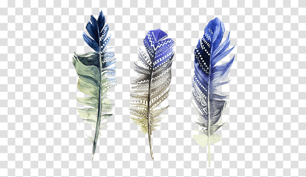 Download Hd Feather Watercolor Painting Illustration Watercolor Feather Hd, Jewelry, Accessories, Accessory, Leaf Transparent Png