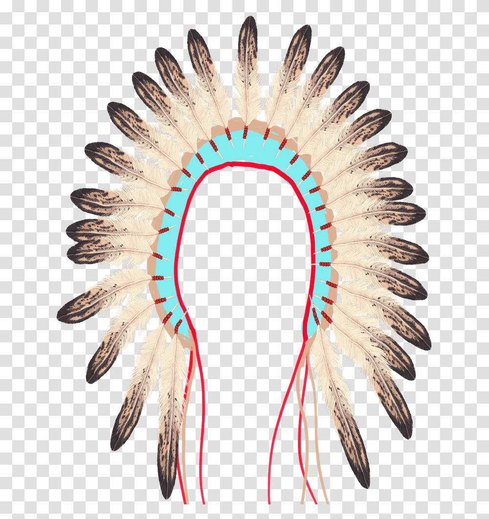 Download Hd Feathers Indian Headress Indian Feathers, Bird, Animal, Art, Graphics Transparent Png