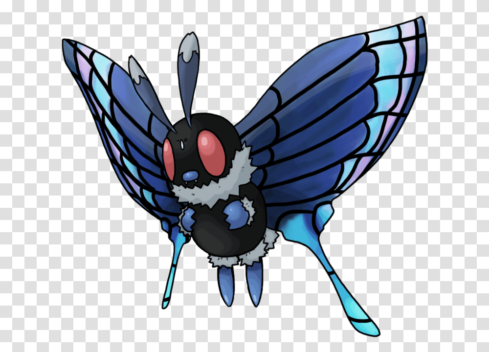 Download Hd File History Mega Evolution Pokemon Butterfree, Insect, Invertebrate, Animal, Dragonfly Transparent Png