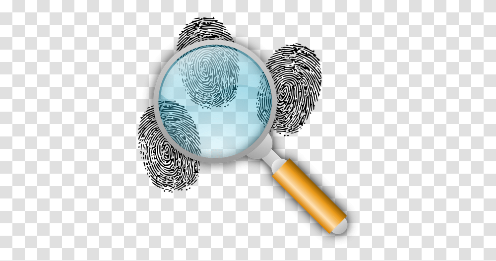 Download Hd Fingerprint Clipart Background R Fingerprint Crime Scene Clipart, Magnifying, Blow Dryer, Appliance, Hair Drier Transparent Png