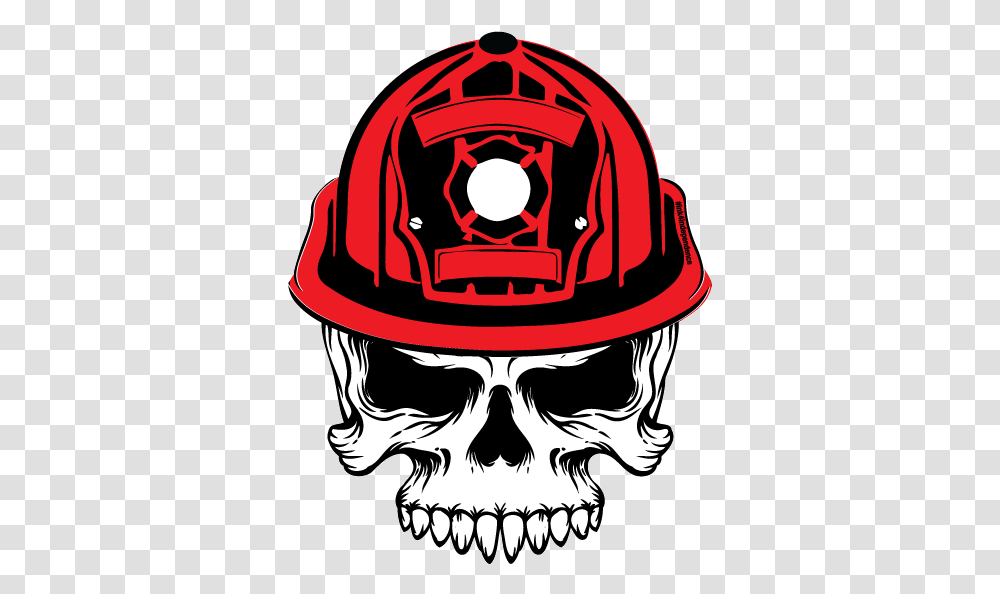 Download Hd Fire Chief Skull Decal Skull Decals, Clothing, Apparel, Helmet, Hardhat Transparent Png