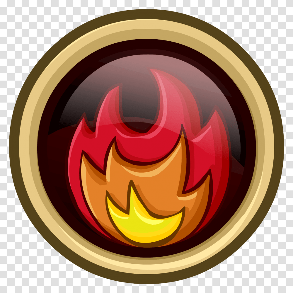 Download Hd Fire Element Symbol Fire Pin Club Penguin, Flame, Halloween, Sunglasses, Accessories Transparent Png