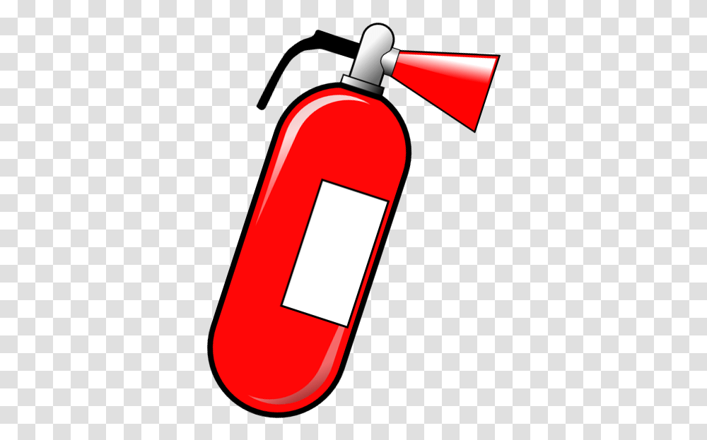 Download Hd Fire Extinguisher Clipart Cartoon Fire Extinguisher, Bottle, Cylinder, Can, Spray Can Transparent Png