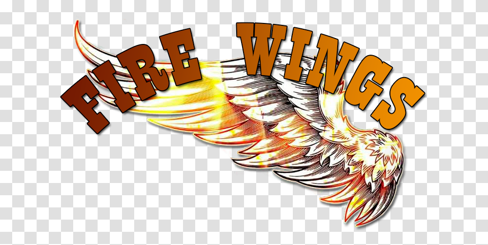 Download Hd Fire Wings Villavicencio Language, Text, Animal, Bird, Graphics Transparent Png