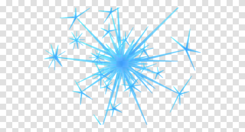 Download Hd Fireworks Clipart Blue Cracker Sparkle Clip Art, Nature, Outdoors, Light, Ice Transparent Png