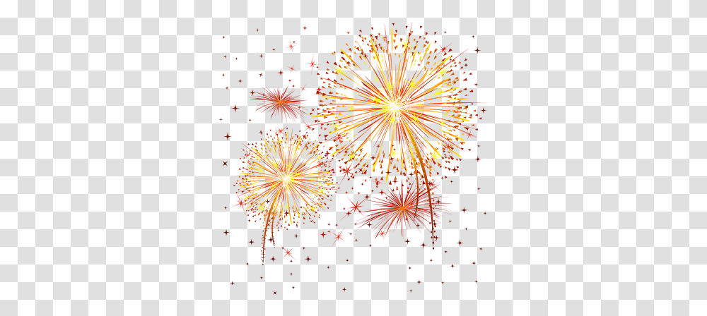 Download Hd Fireworks Confetti Orange Red Stars Sparkle Background Fireworks Clipart, Nature, Outdoors, Night, Flare Transparent Png