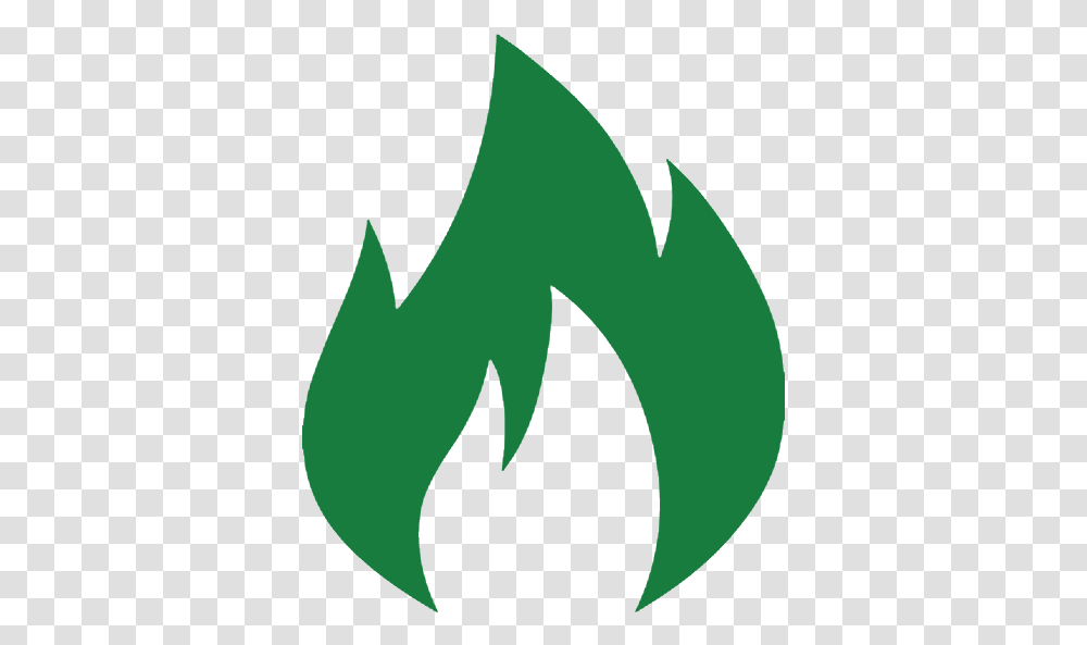 Download Hd Flame Clipart Emoji Fire Icon Green Icon Fire, Symbol, Recycling Symbol, Logo, Trademark Transparent Png
