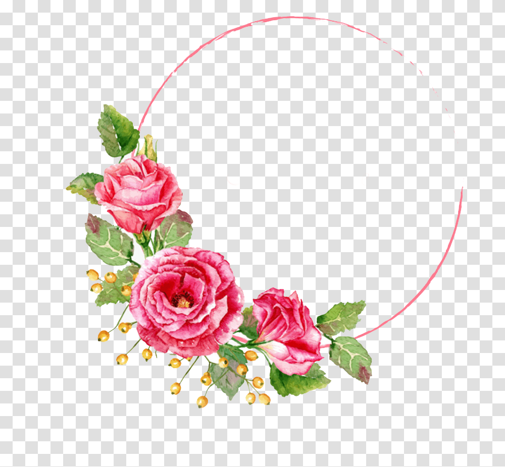 Download Hd Flower Watercolor Painting Floral Frame Vector, Graphics, Art, Floral Design, Pattern Transparent Png