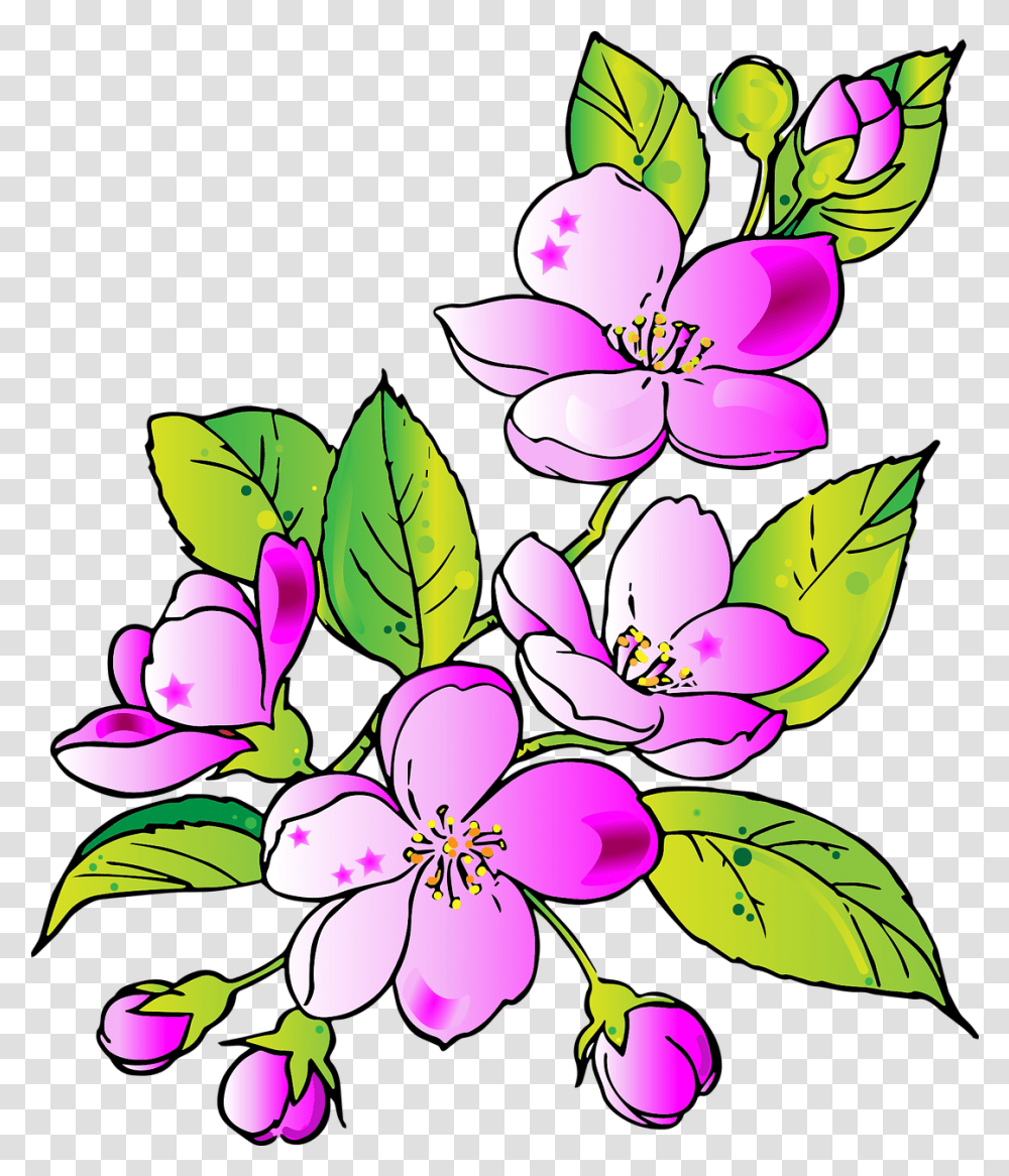 Download Hd Flowers Drawing Flower Gift Drawing Of Flower For Gift, Graphics, Art, Floral Design, Pattern Transparent Png