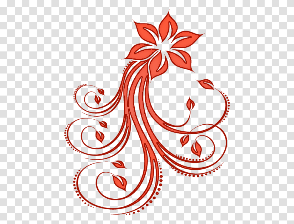 Download Hd Flowers Swirls Vector Graphics Vector Graphics, Art, Floral Design, Pattern, Animal Transparent Png