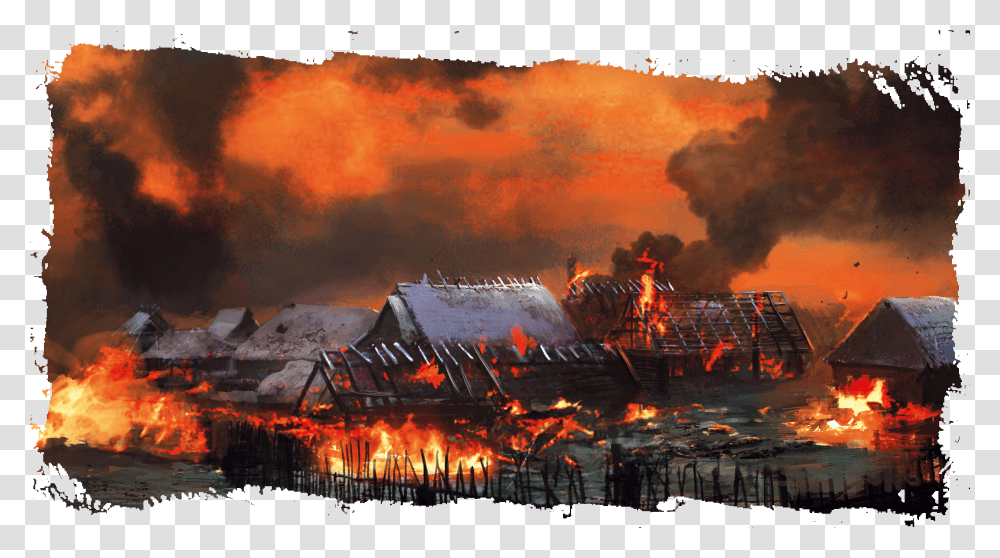 Download Hd Following The Tracks For About 10 Minutes We Village Of Fire Transparent Png
